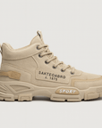 Soviska | Sportowe sneakersy za kostkę-Sneakers: Sneakers-Soviska-Khaki-39-Soviska