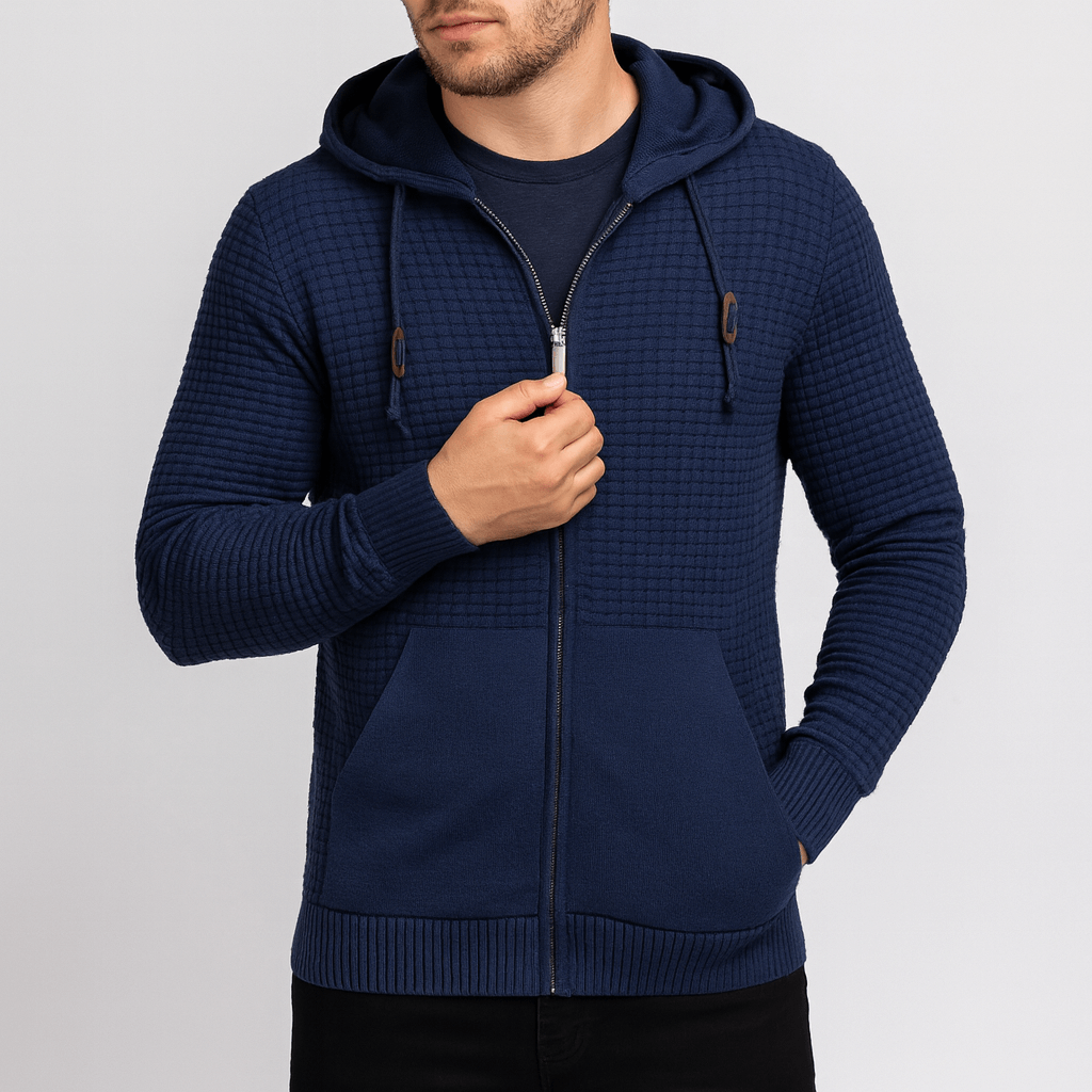 Soviska | Ciepła bluza z kapturem z kieszenią na kangur-Bluzy i swetry-Soviska-Szary-S-Soviska