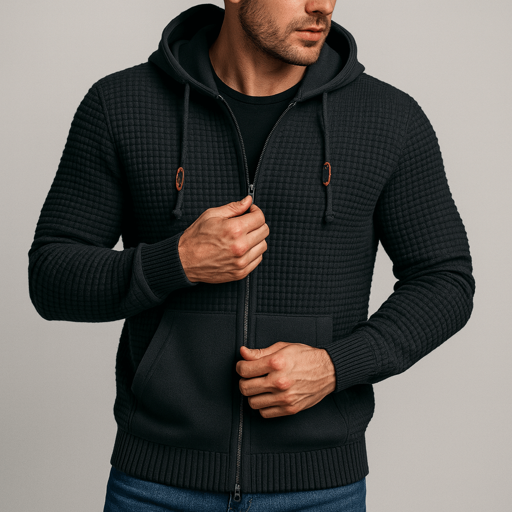 Soviska | Ciepła bluza z kapturem z kieszenią na kangur-Bluzy i swetry-Soviska-Szary-S-Soviska