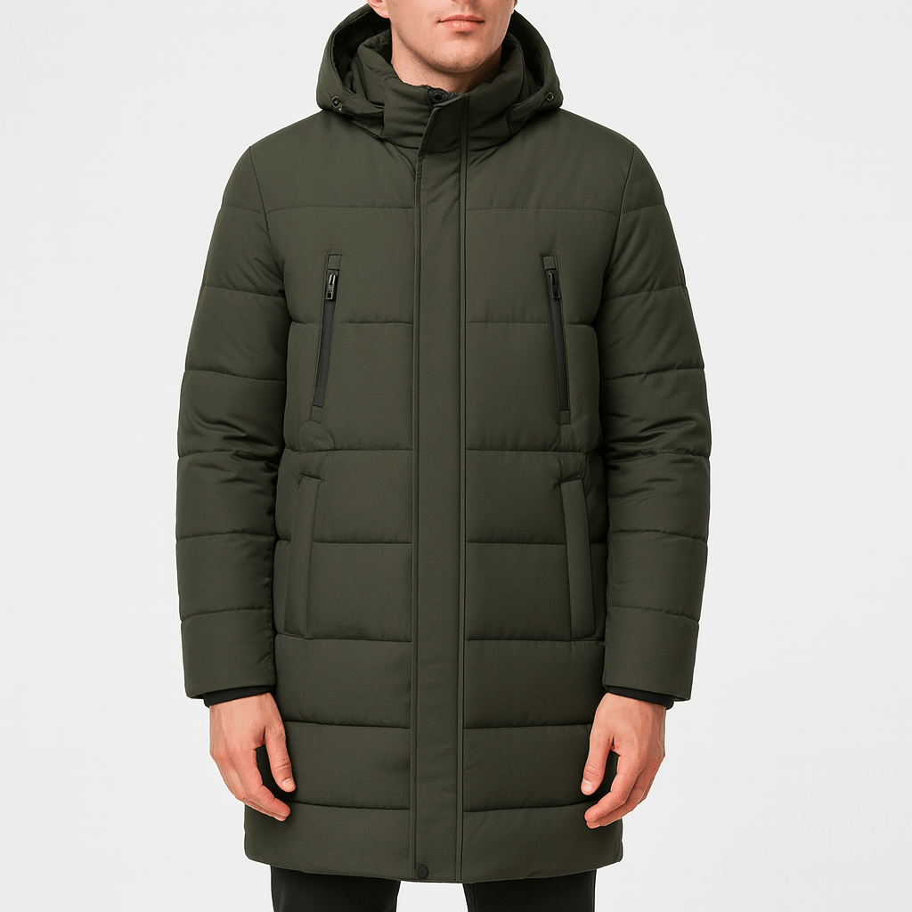 Soviska | Długa kurtka puchowa z kapturem-Puchowe kurtki i płaszcze-Soviska-Niebieski-XS-Soviska