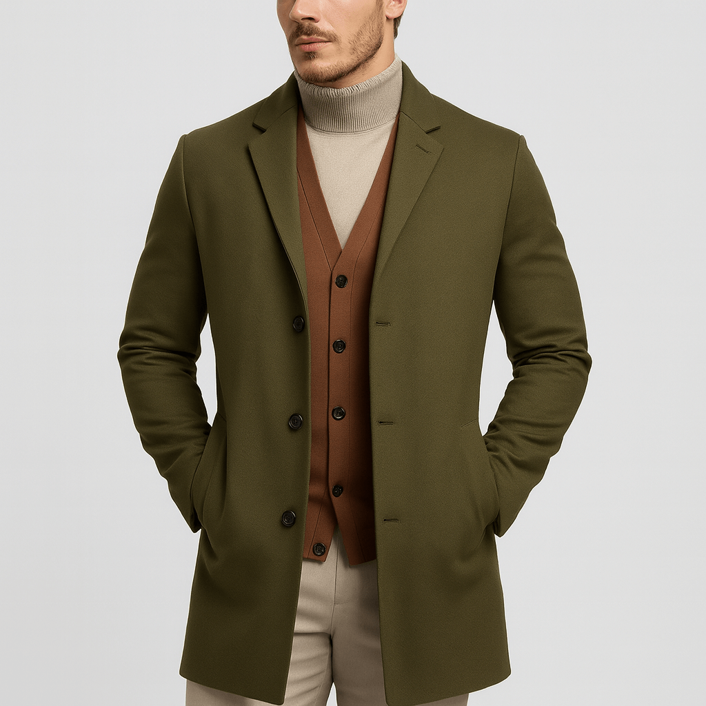 Soviska | Dopasowana bawełniana kurtka-Kurtki-Soviska-Zielony wojskowy-S-Soviska