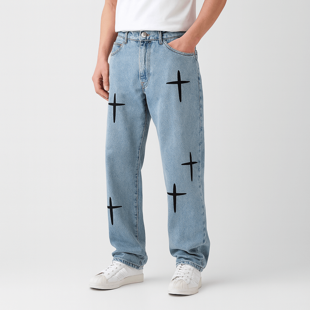 Soviska | Dopasowane spodnie cargo z regulowanym paskiem-Męskie spodnie cargo-Soviska-Niebieski-S-Soviska