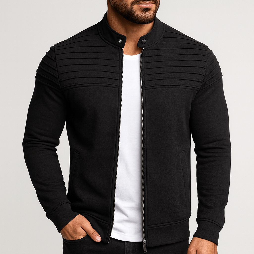 Soviska | Dopasowany krój kurtka przejściowa z klapą-Odzież wierzchnia-Soviska-Zielony-M-Soviska