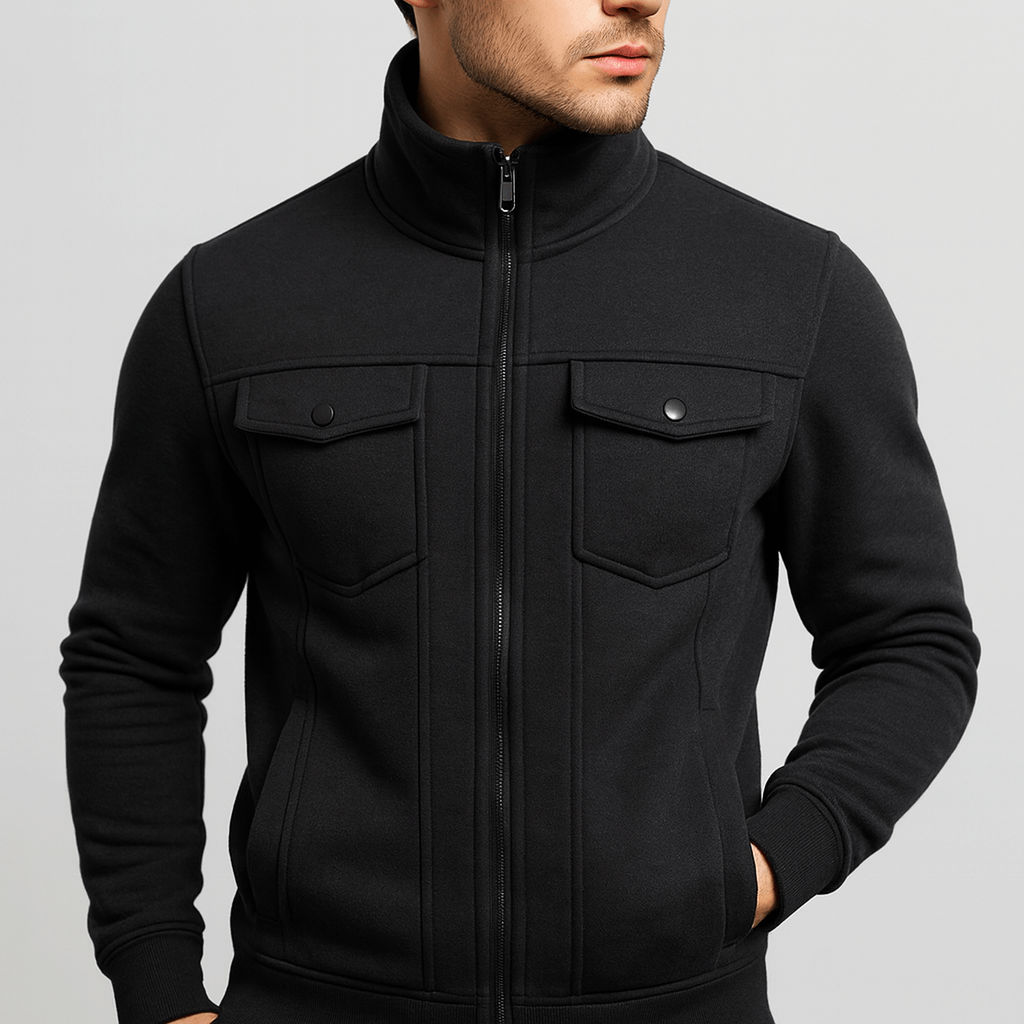 Soviska | Dwurzędowa kurtka polarowa z zatrzaskami-Odzież wierzchnia-Soviska-Biały-S-Soviska