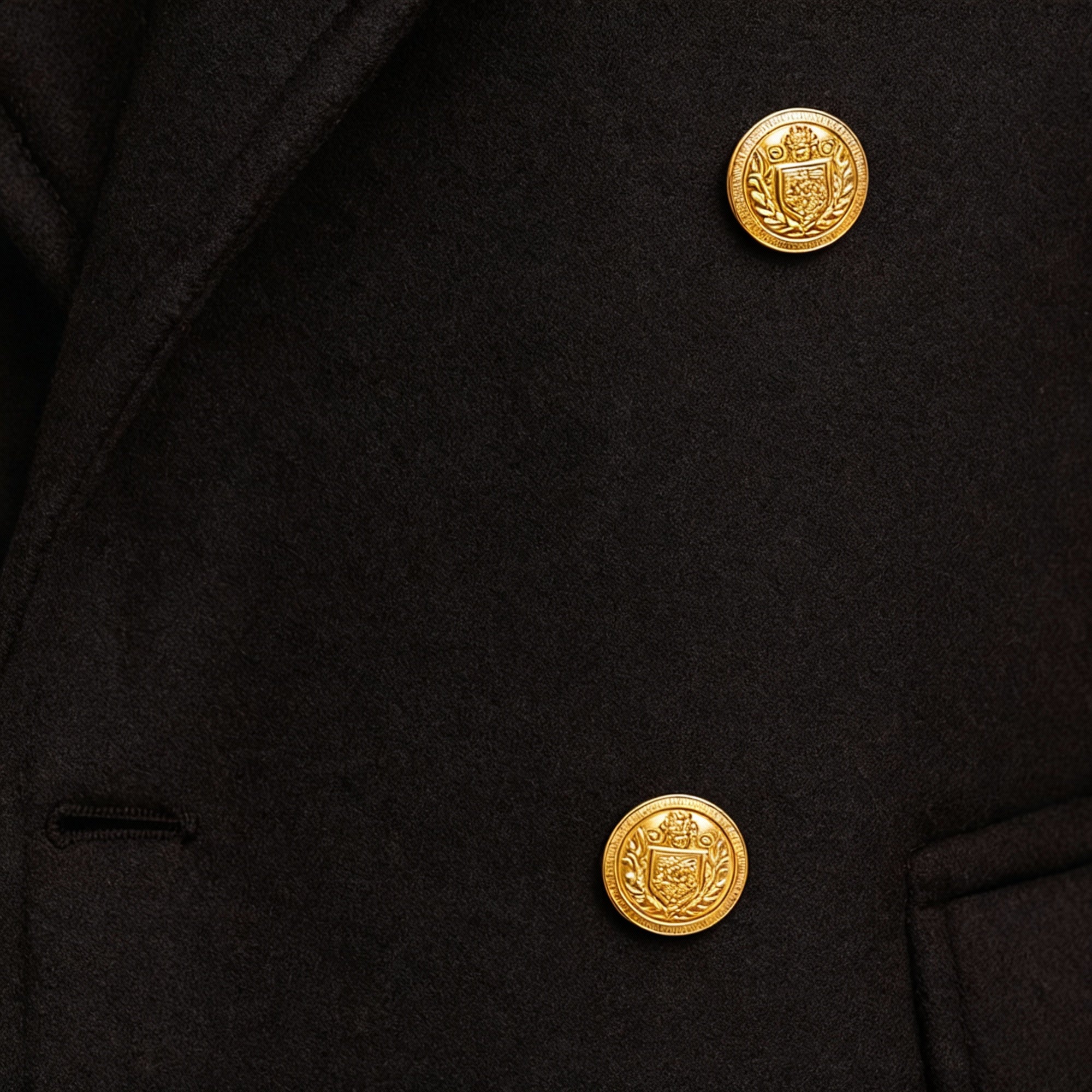 Soviska | Dwurzędowy płaszcz zimowy średniej długości-Płaszcze-Soviska-Czarny-S-Soviska