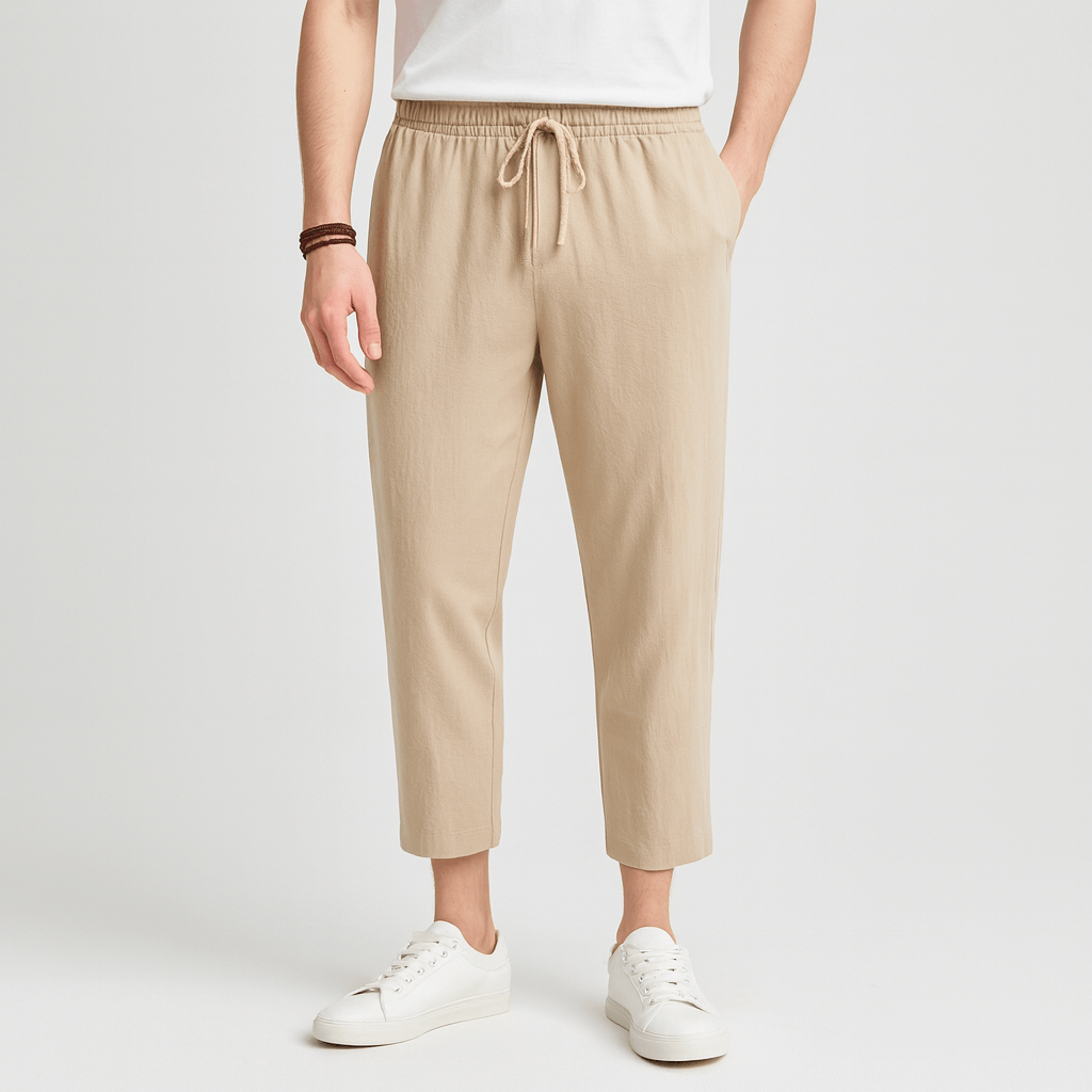 Soviska | Elastyczne luźne spodnie dresowe-Spodnie męskie-Soviska-Zielony-36-Soviska