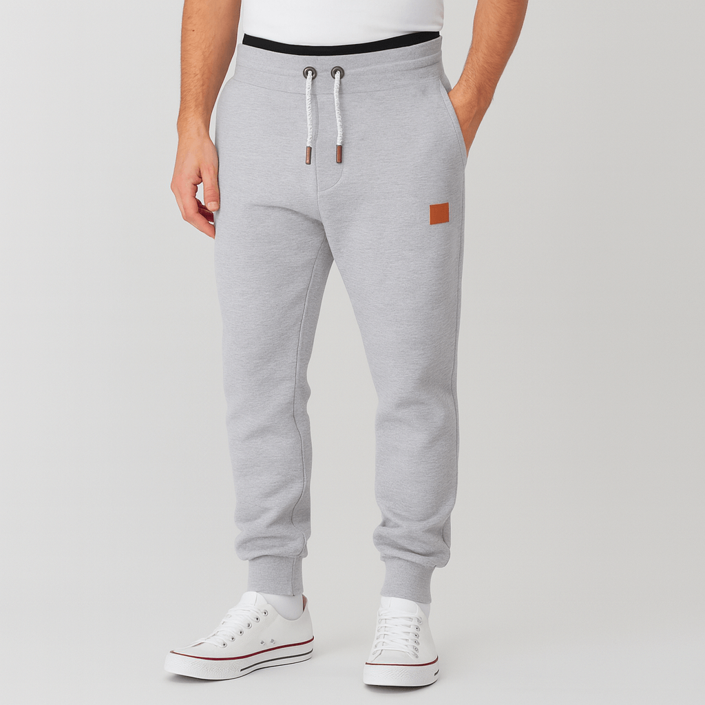 Soviska | Elastyczne spodnie dresowe z kieszeniami-Odzież sportowa męska-Soviska-Niebieski-M-Soviska