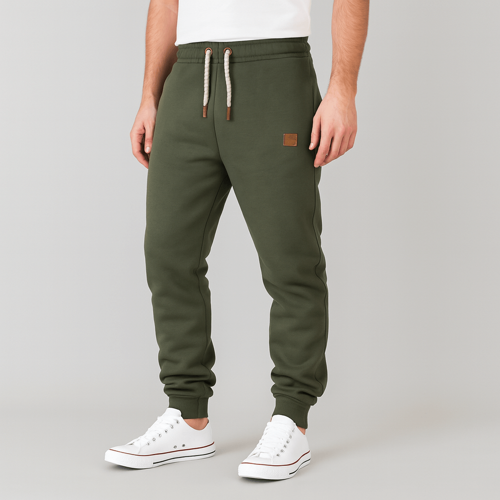 Soviska | Elastyczne spodnie dresowe z kieszeniami-Odzież sportowa męska-Soviska-Niebieski-M-Soviska