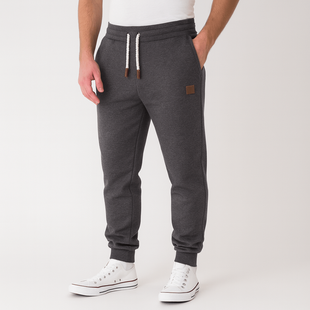 Soviska | Elastyczne spodnie dresowe z kieszeniami-Odzież sportowa męska-Soviska-Niebieski-M-Soviska