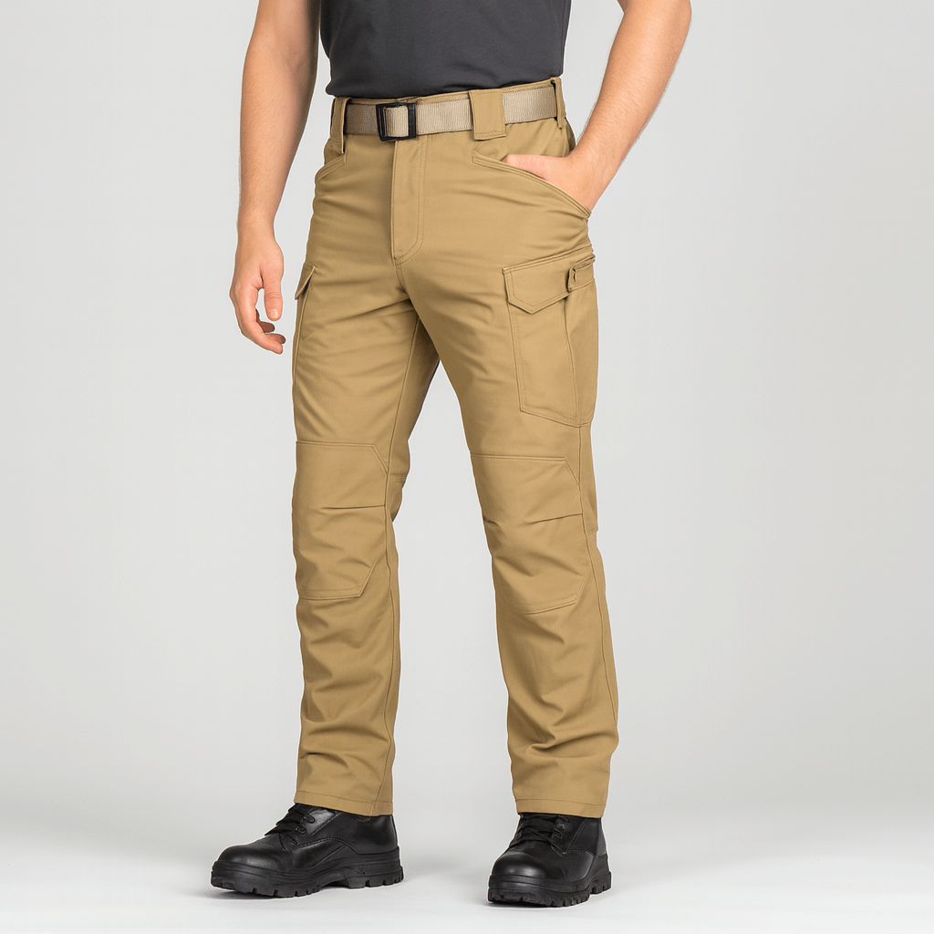 Soviska | Elastyczne spodnie trekkingowe z kieszeniami i wzmocnieniami-Spodnie trekkingowe-Soviska-Czarny-S-Soviska