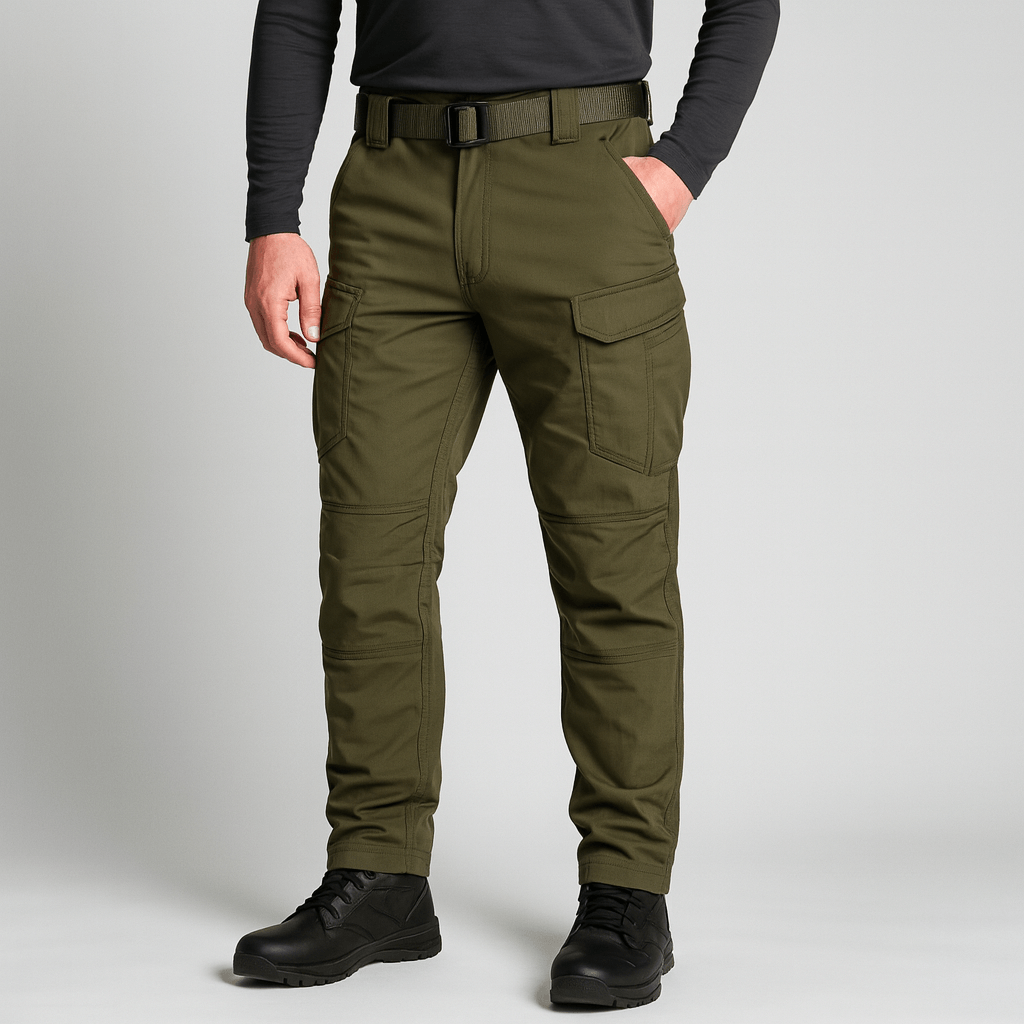 Soviska | Elastyczne spodnie trekkingowe z kieszeniami i wzmocnieniami-Spodnie trekkingowe-Soviska-Czarny-S-Soviska