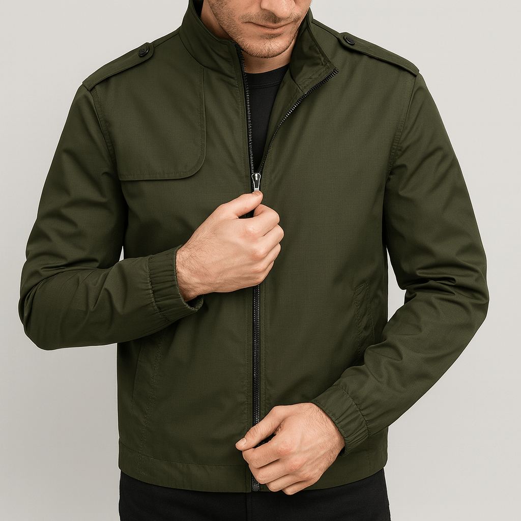 Soviska | Elegancka kurtka wiosenna z nowoczesnym designem-Kurtki-Soviska-Khaki-M-Soviska