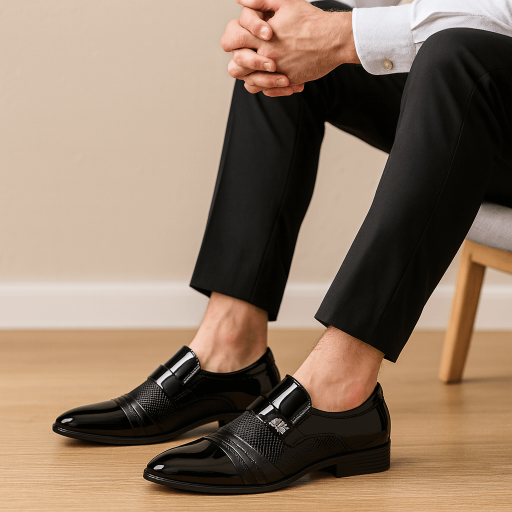 Soviska | Eleganckie mokasyny ze spiczastym noskiem-Buty męskie-Soviska-Czarny-6-Soviska