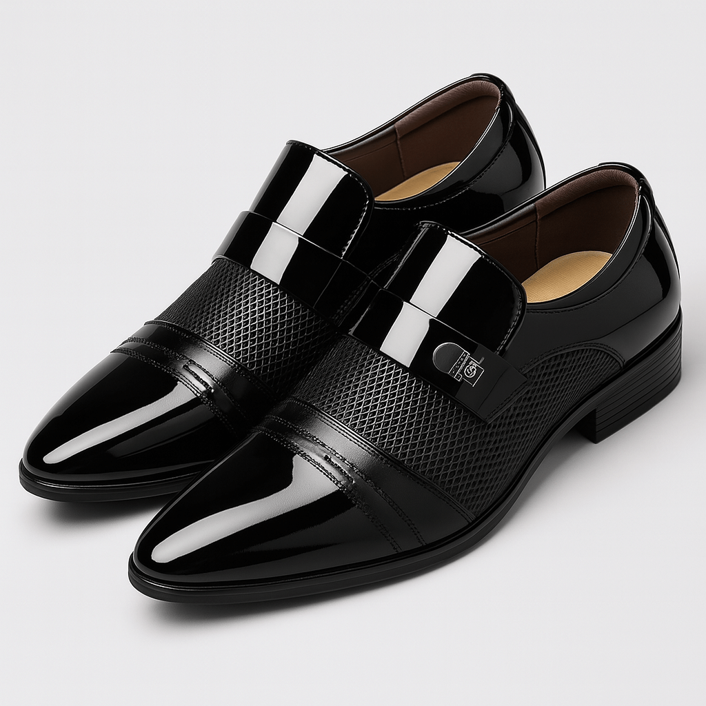 Soviska | Eleganckie mokasyny ze spiczastym noskiem-Buty męskie-Soviska-Czarny-6-Soviska