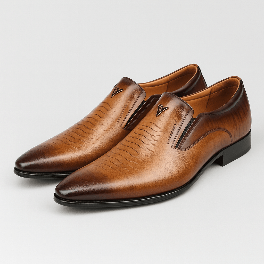 Soviska | Gładkie buty ze skóry PU-Buty męskie-Soviska-Czarny-6-Soviska