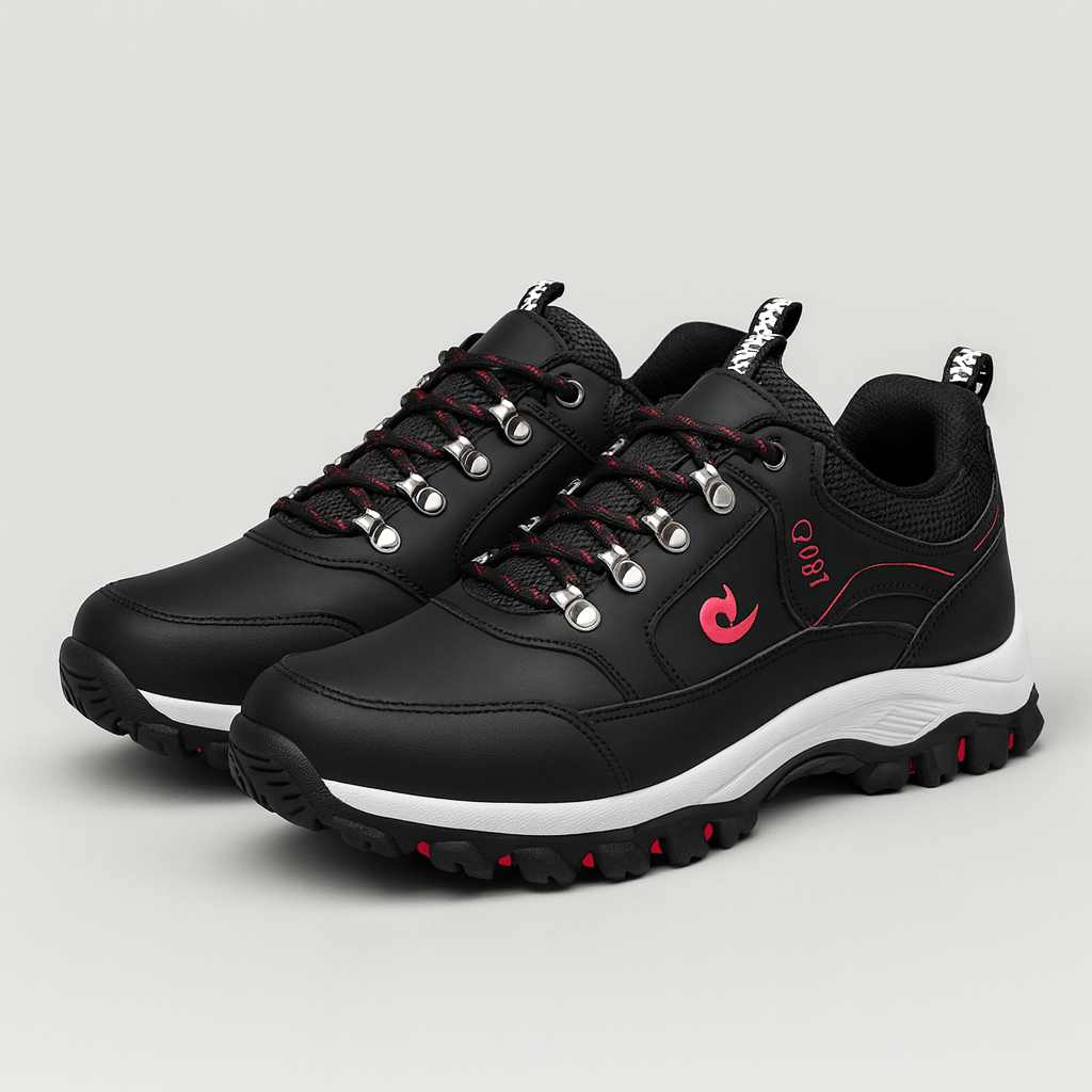 Soviska | Gumowa podeszwa niskie buty turystyczne-Buty trekkingowe-Soviska-Czarny-6-Soviska