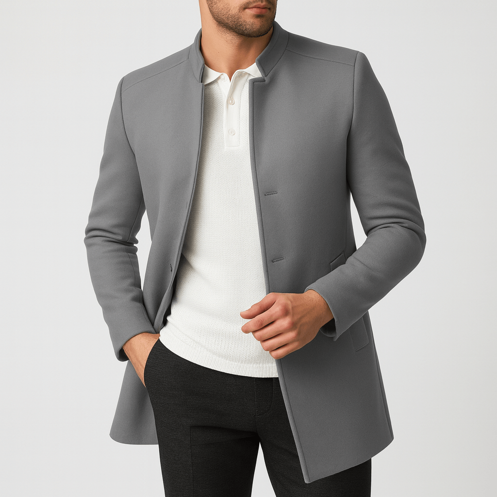 Soviska | Klasyczna kurtka zimowa z ciepłym wnętrzem-Kurtki-Soviska-Niebieski-S-Soviska