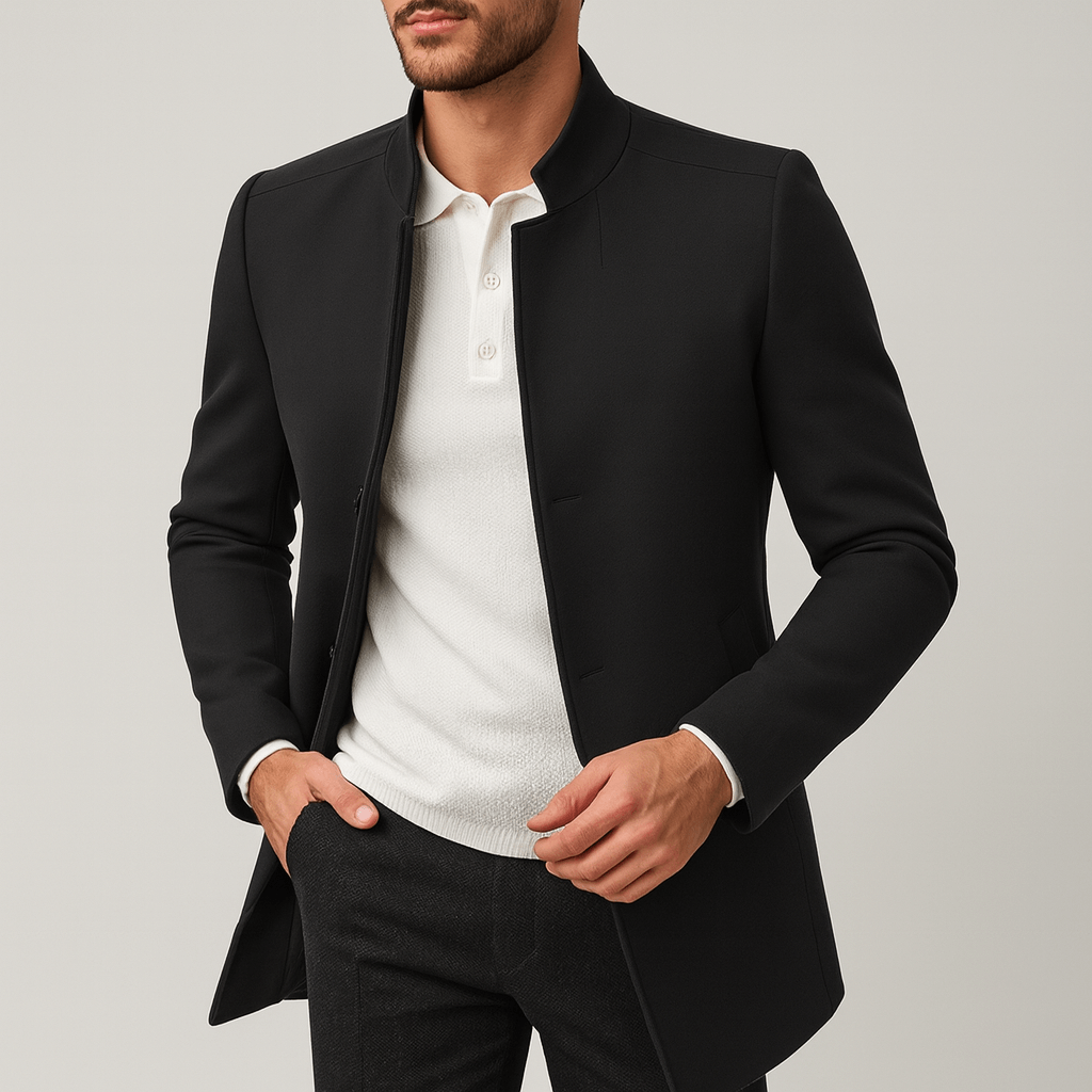 Soviska | Klasyczna kurtka zimowa z ciepłym wnętrzem-Kurtki-Soviska-Niebieski-S-Soviska