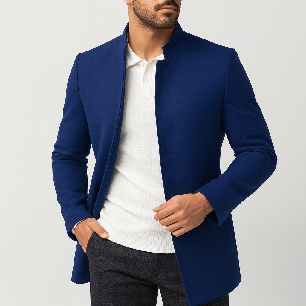 Soviska | Klasyczna kurtka zimowa z ciepłym wnętrzem-Kurtki-Soviska-Niebieski-S-Soviska