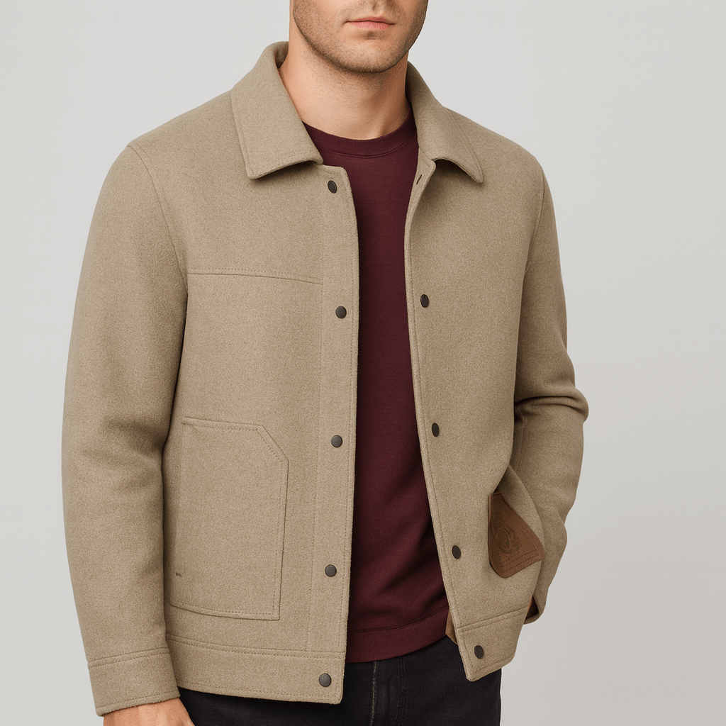 Soviska | Klasyczna wełniana kurtka-Kurtki i płaszcze-Soviska-Szary-XS-Soviska