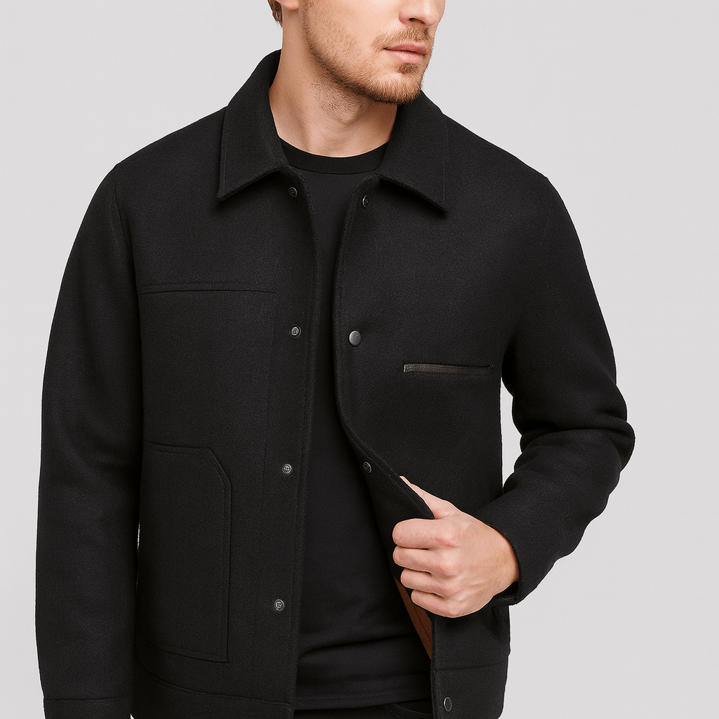 Soviska | Klasyczna wełniana kurtka-Kurtki i płaszcze-Soviska-Szary-XS-Soviska