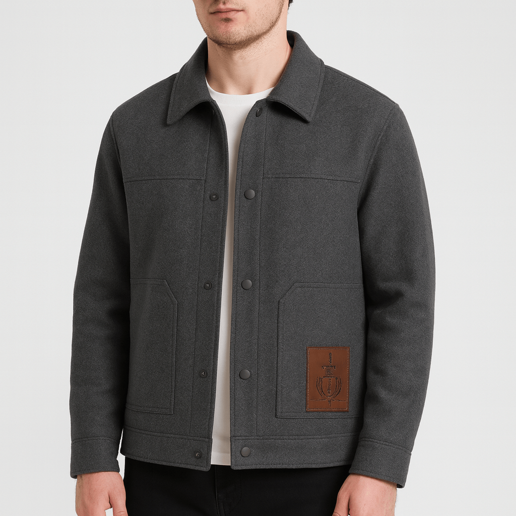 Soviska | Klasyczna wełniana kurtka-Kurtki i płaszcze-Soviska-Szary-XS-Soviska