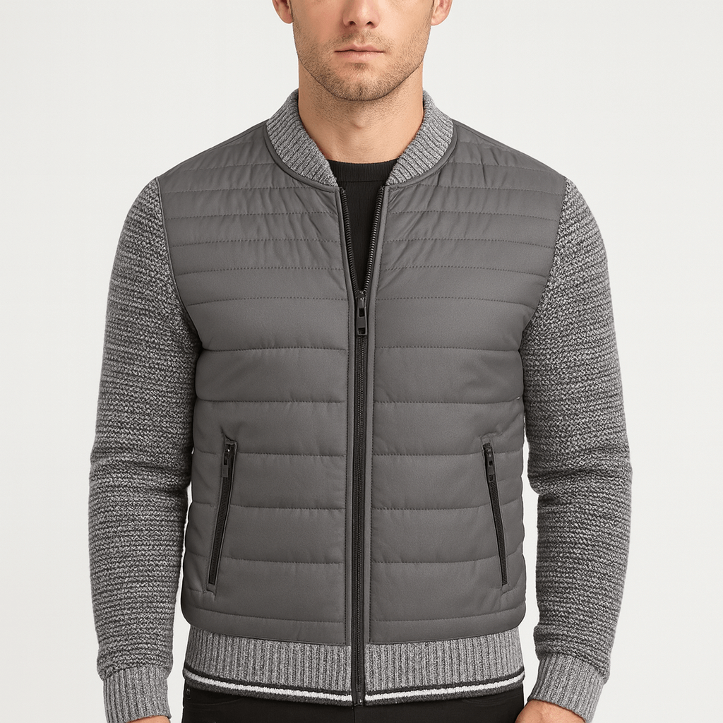 Soviska | Klasyczny kardigan z polibawełny z zapięciem na zamek-Kamizelki-Soviska-Czarny-S-Soviska