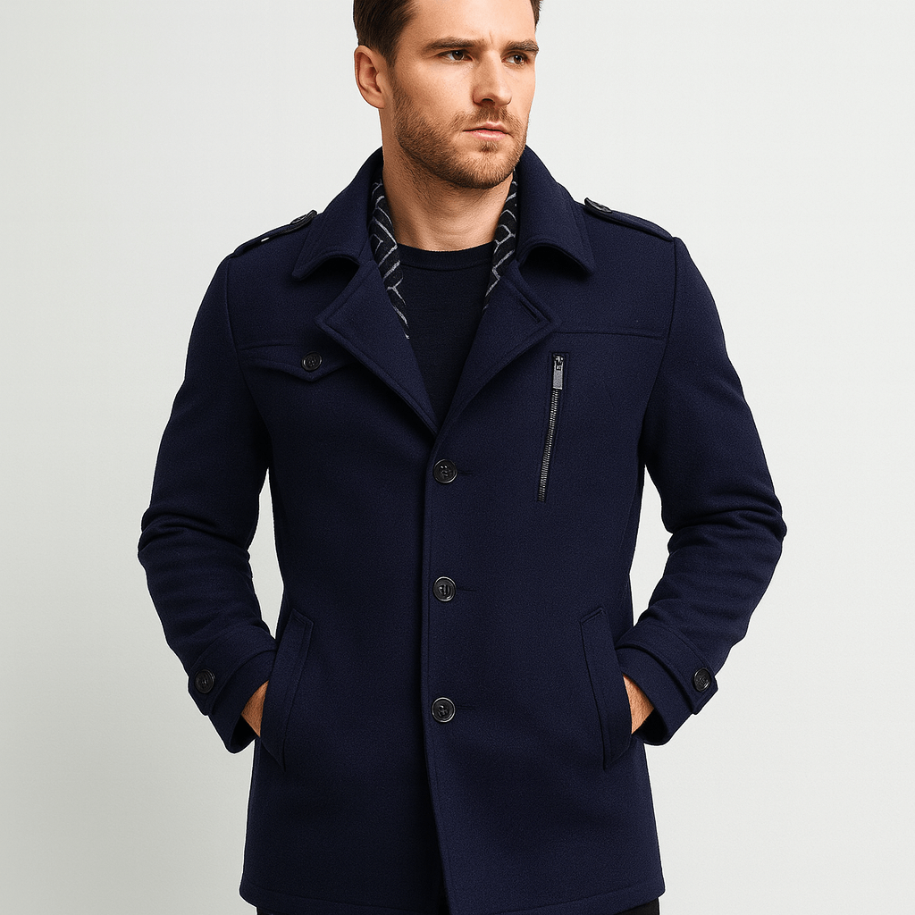 Soviska | Klasyczny płaszcz zimowy z wysokiej jakości izolacją termiczną-Kurtki zimowe-Soviska-Brązowy-M-Soviska