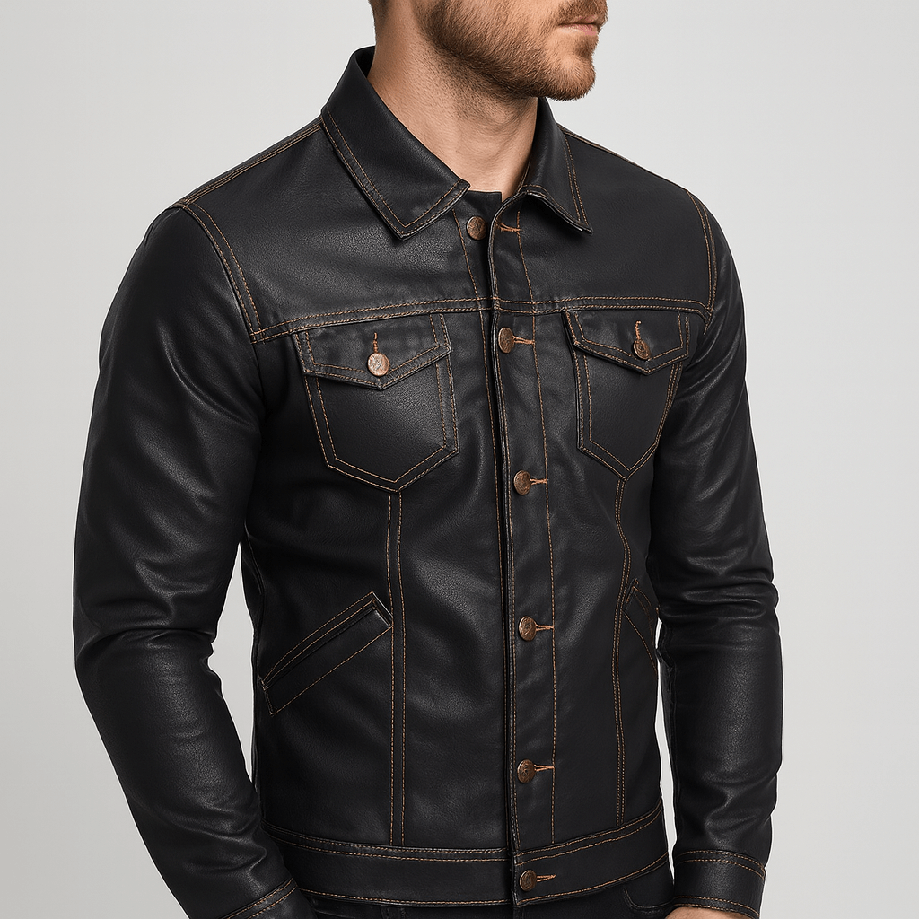 Soviska| Kurtka motocyklowa w stylu vintage-Kurtki motocyklowe-Soviska-Czarny-S-Soviska