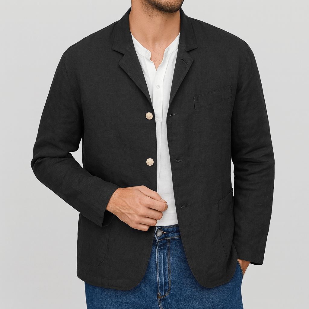 Soviska | Lekka bawełniana marynarka-Marynarki-Soviska-Żółty-S-Soviska