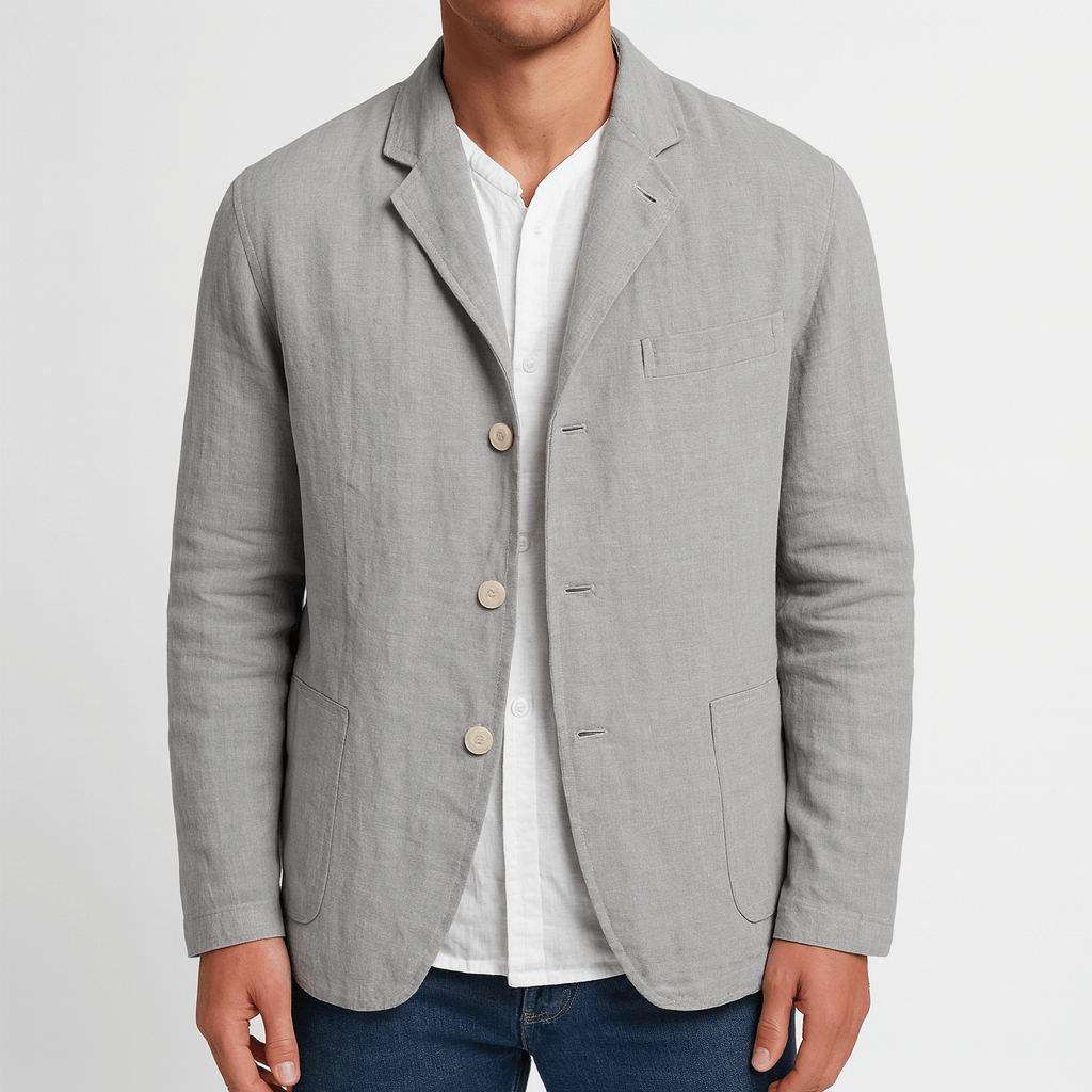 Soviska | Lekka bawełniana marynarka-Marynarki-Soviska-Żółty-S-Soviska