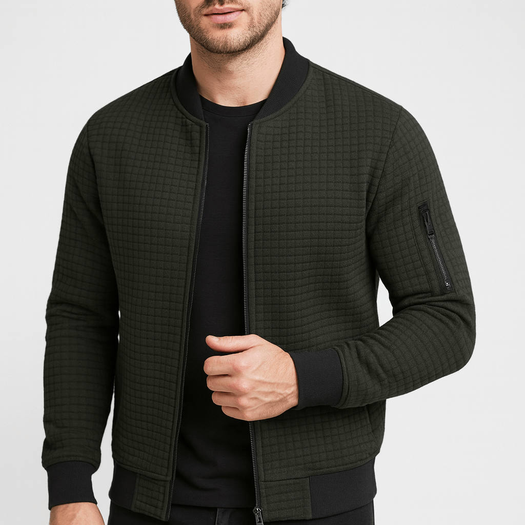 Soviska | Lekka kurtka typu bomber z zapięciem na zamek-Kurtki bomberki-Soviska-Czarny-XS-Soviska