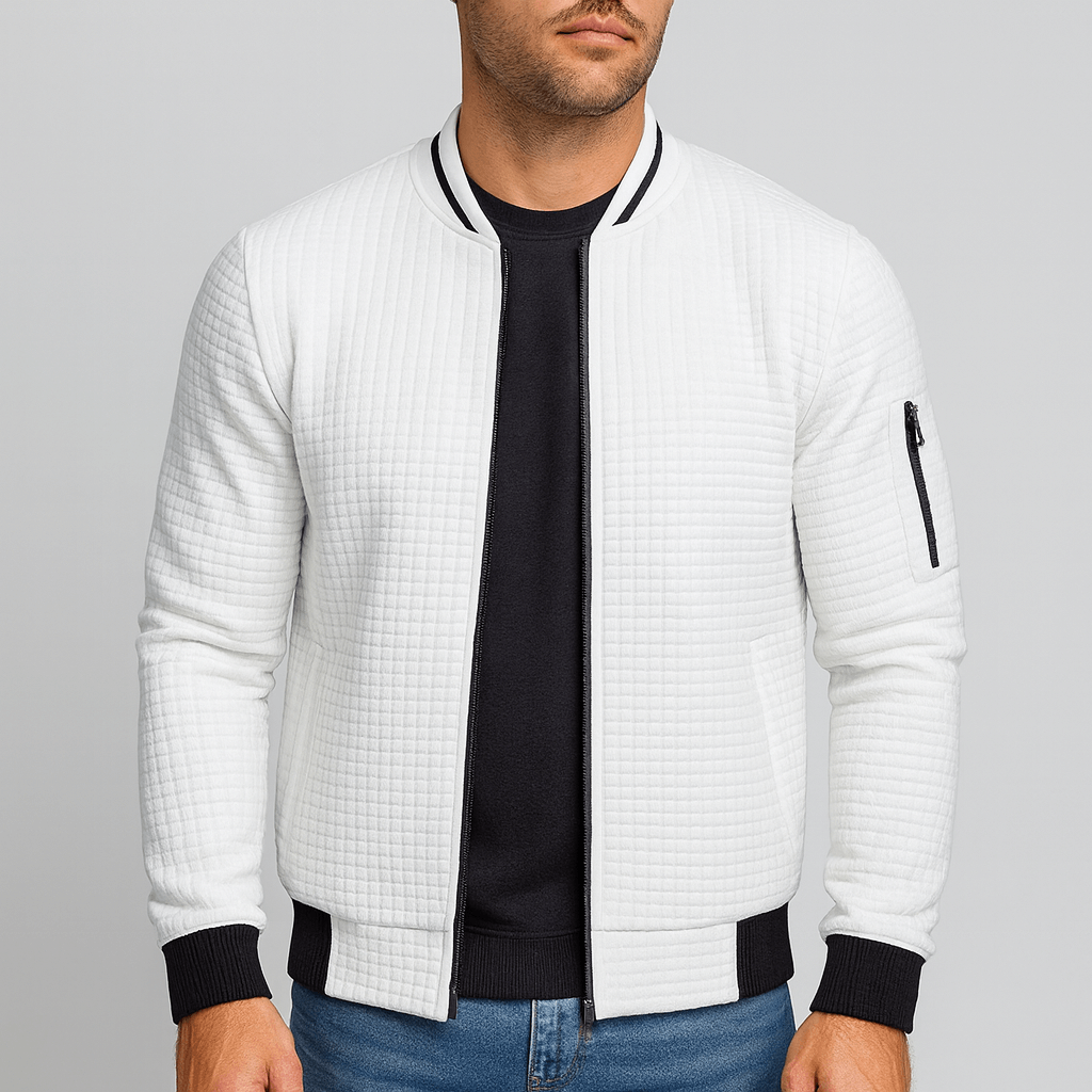 Soviska | Lekka kurtka typu bomber z zapięciem na zamek-Kurtki bomberki-Soviska-Czarny-XS-Soviska