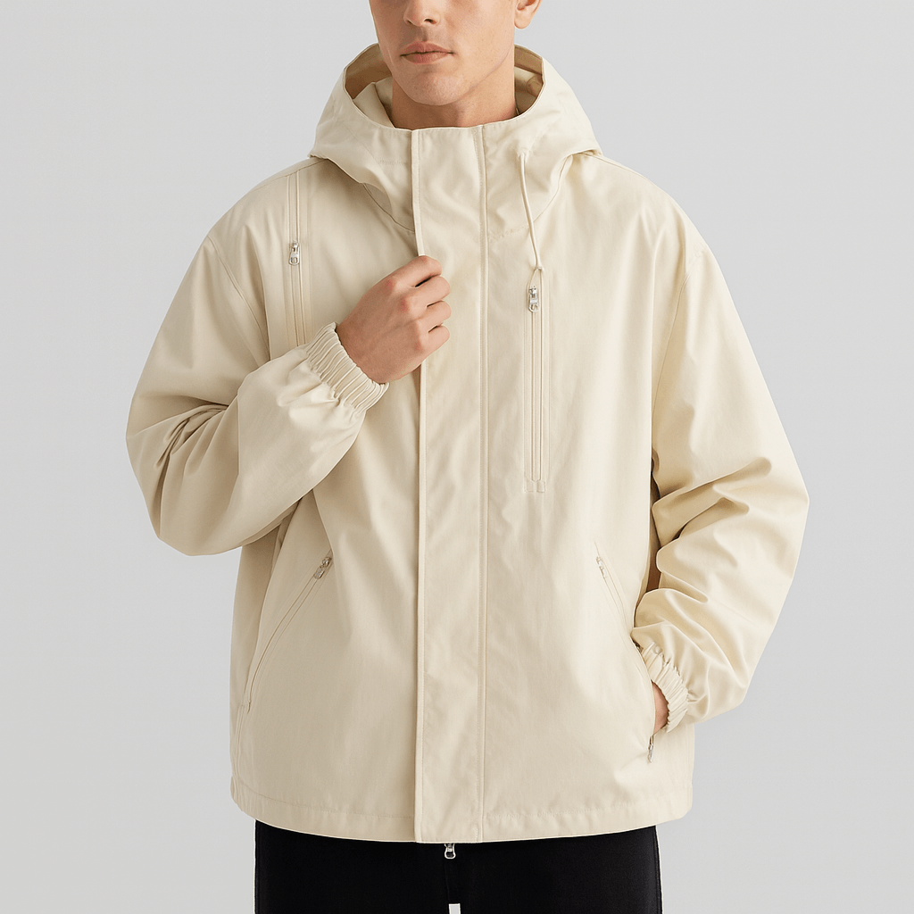 Soviska | Lekka kurtka z kapturem-Kurtki-Soviska-Czarny-S-Soviska