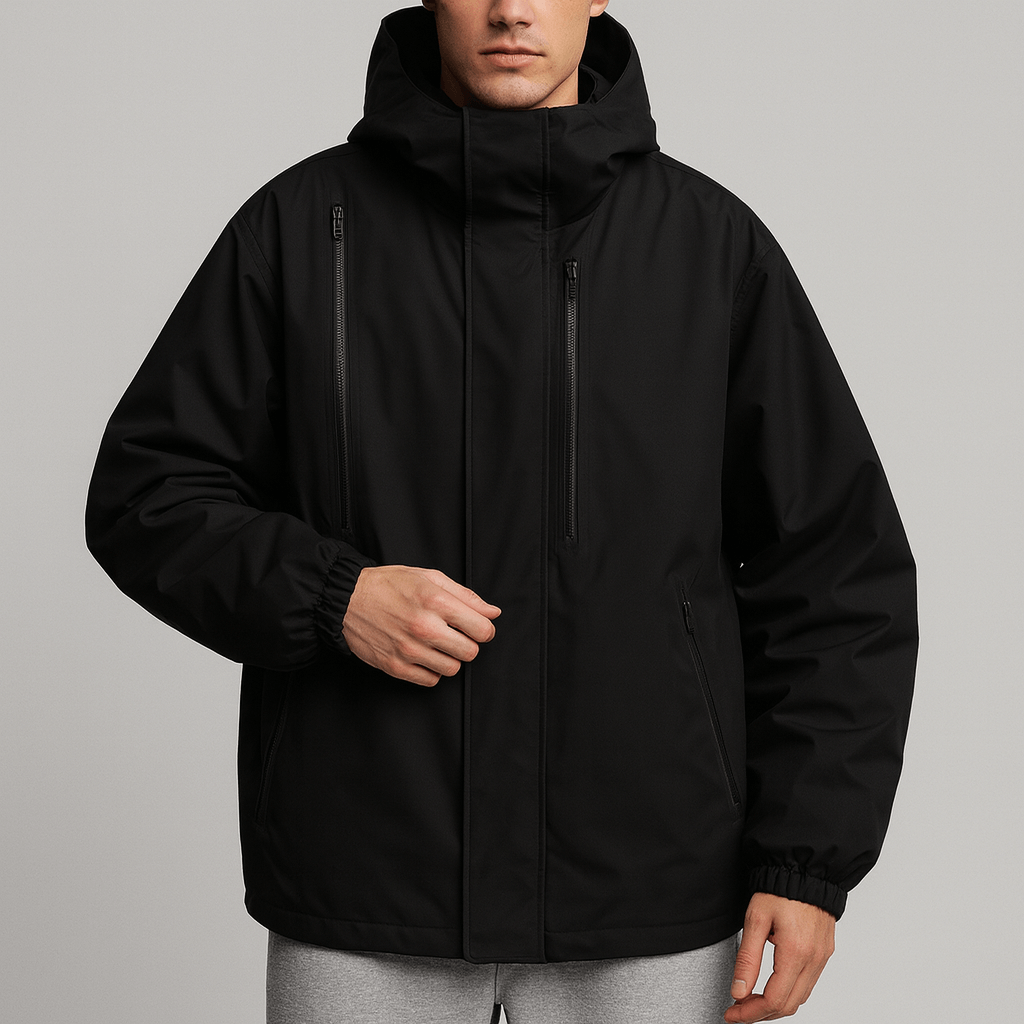 Soviska | Lekka kurtka z kapturem-Kurtki-Soviska-Czarny-S-Soviska