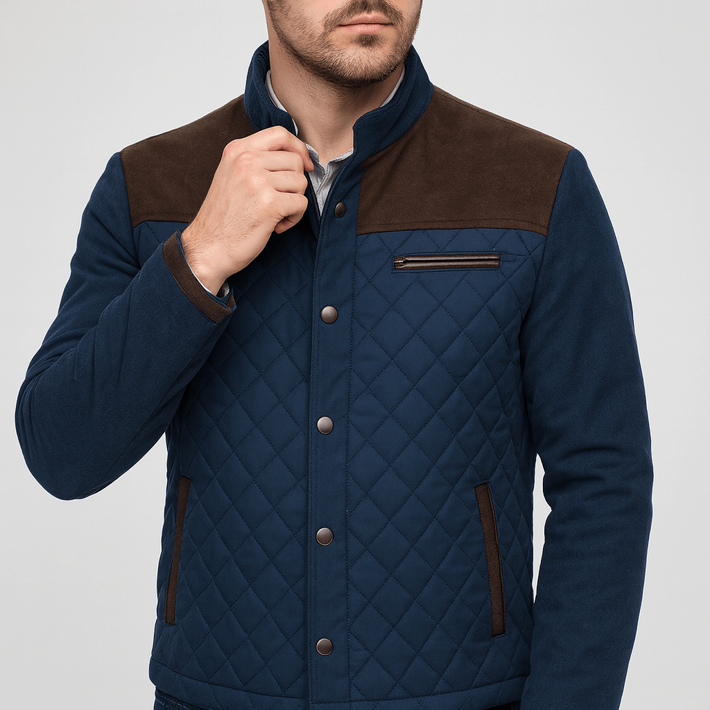 Soviska | Lekka pikowana kurtka wiosenna-Kurtki-Soviska-Brązowy-XS-Soviska