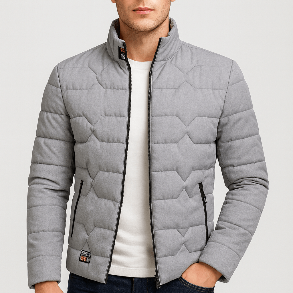 Soviska | Lekka pikowana kurtka zimowa-Kurtki-Soviska-Szary-XS-Soviska