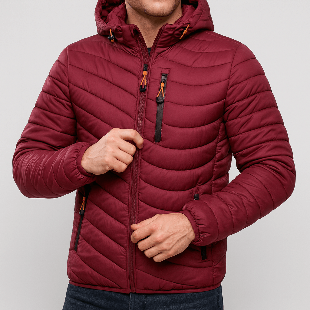 Soviska | Lekka wodoodporna kurtka zimowa z regulowanym kapturem-Kurtki zimowe-Soviska-Ciemnoniebieski-XXS-Soviska