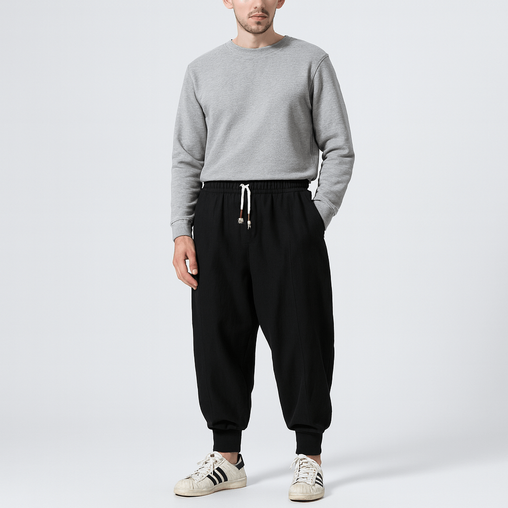 Soviska | Luźne joggery jogger-Dresy-Soviska-Granatowy-S-Soviska