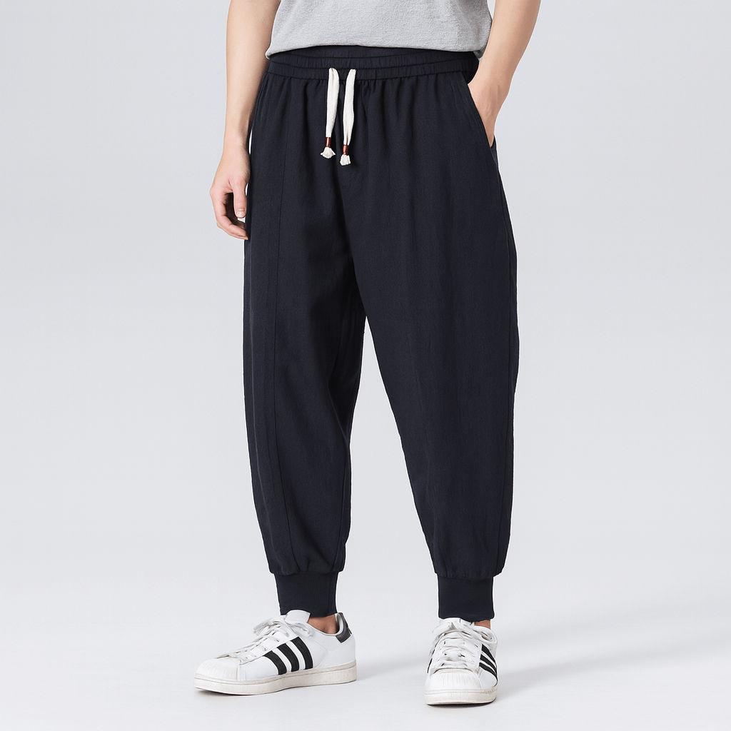 Soviska | Luźne joggery jogger-Dresy-Soviska-Granatowy-S-Soviska