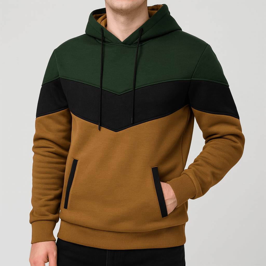 Soviska | Luźny krój bluzy z kapturem-Bluzy i swetry-Soviska-Żółty-S-Soviska