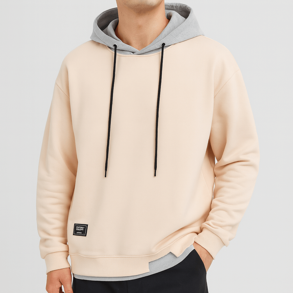 Soviska | Luźny krój z kapturem bluza-Bluzy i Kaptury-Soviska-Czarny-XS-Soviska