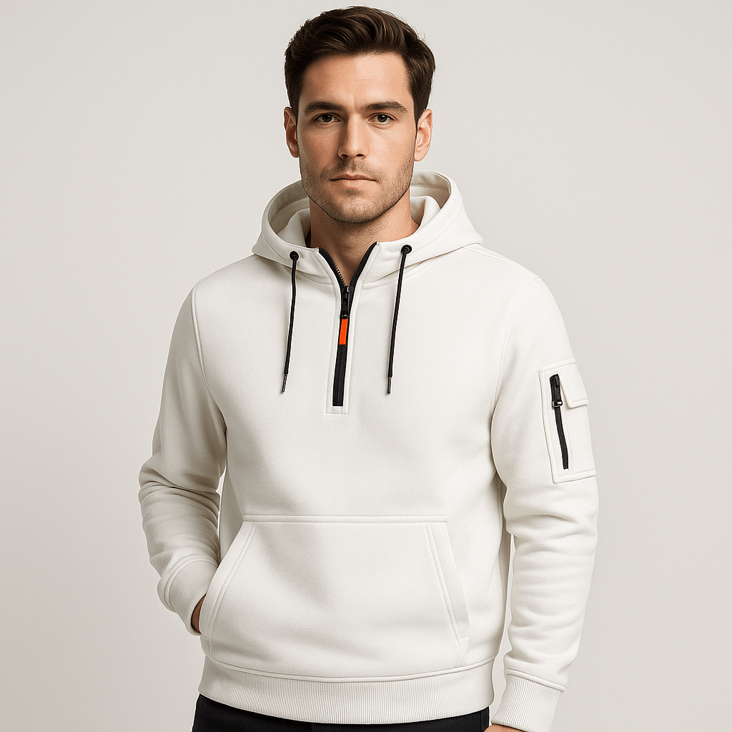 Soviska | Miejska bluza z kapturem i kieszeniami-Bluzy i swetry-Soviska-Granatowy-S-Soviska