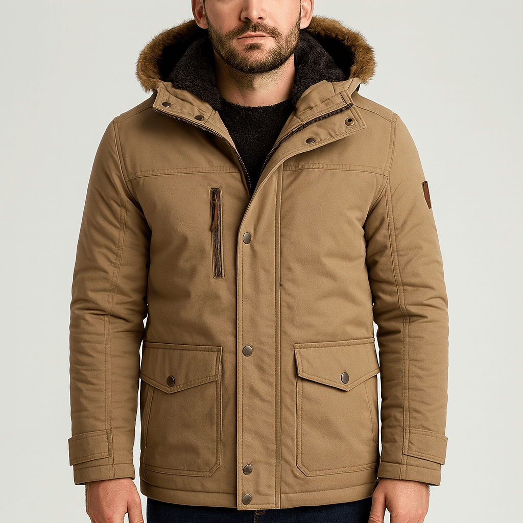 Soviska | Miękka kurtka wojskowa z przestronnymi kieszeniami-Kurtki-Soviska-Khaki-S-Soviska