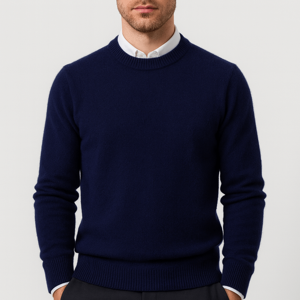 Soviska | Miękki sweter klasyczny-Swetry-Soviska-Czarny-M-Soviska