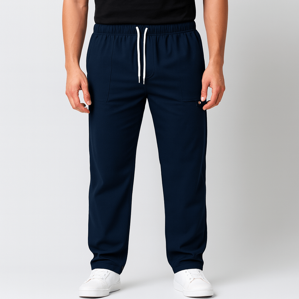 Soviska | Miękkie spodnie dresowe z elastycznym pasem-Odzież sportowa męska-Soviska-Czarny-S-Soviska