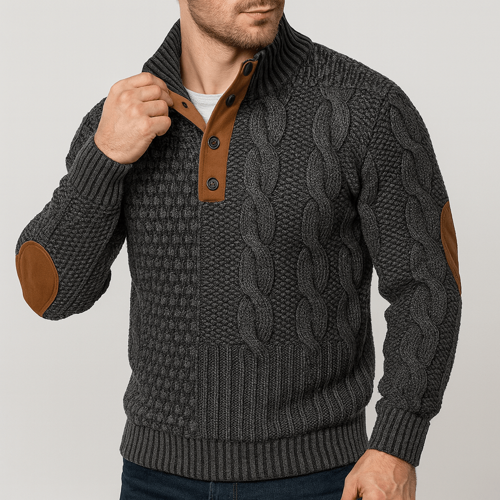 Soviska | Niepowtarzalna bluza z patchworkiem-Swetry-Soviska-Czarny-S-Soviska