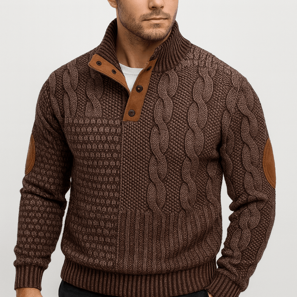 Soviska | Niepowtarzalna bluza z patchworkiem-Swetry-Soviska-Czarny-S-Soviska