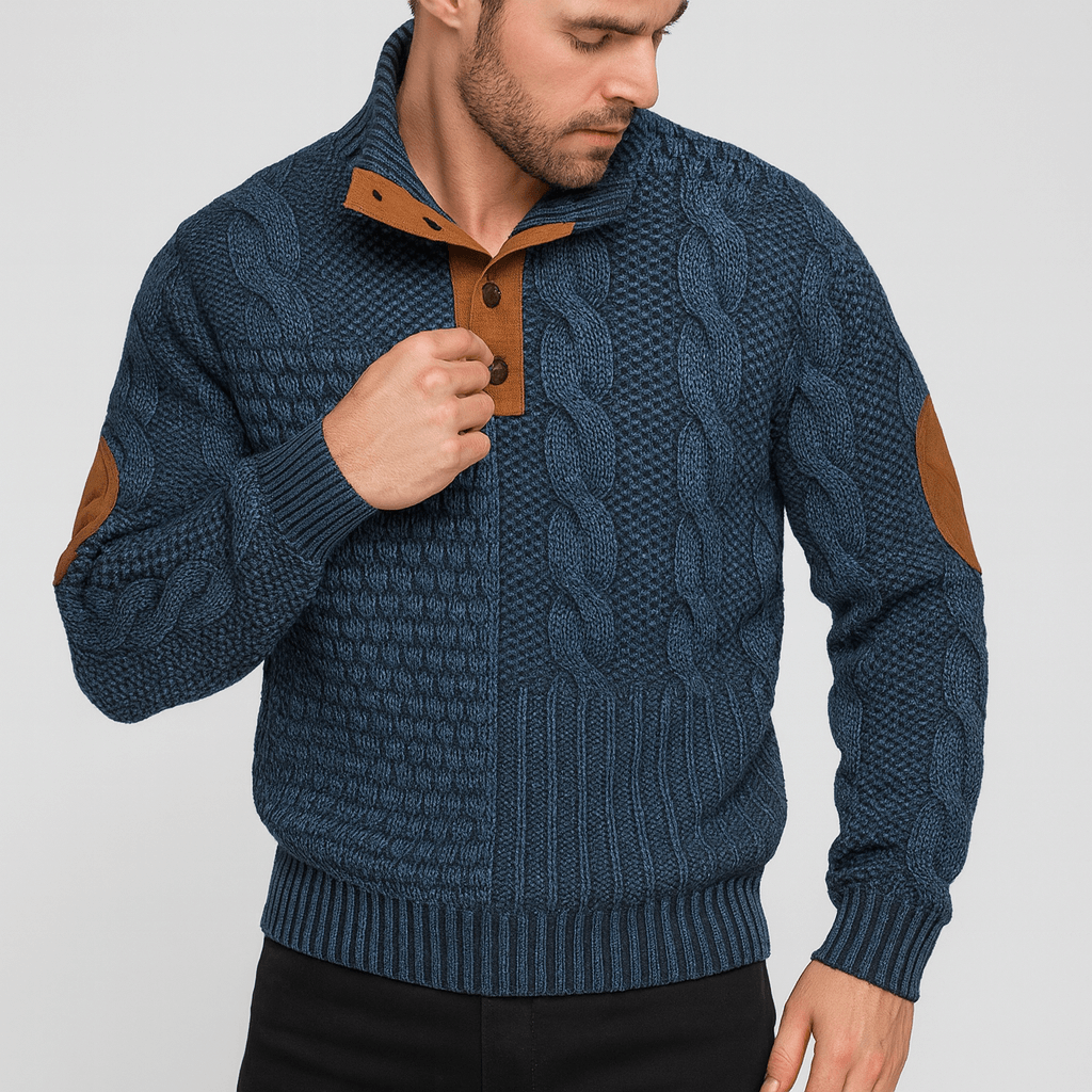 Soviska | Niepowtarzalna bluza z patchworkiem-Swetry-Soviska-Czarny-S-Soviska