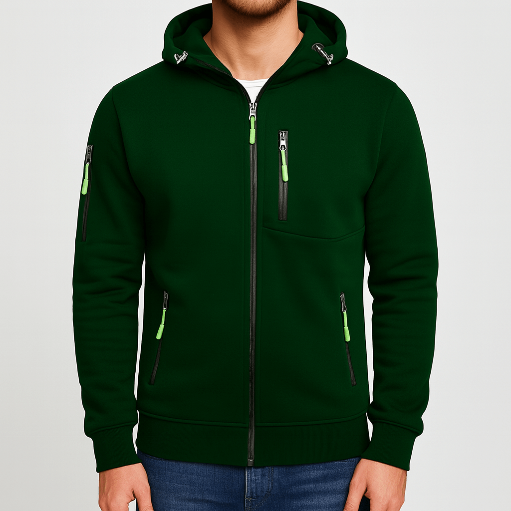 Soviska | Nowoczesna kurtka z kapturem-Kurtki-Soviska-Khaki-S-Soviska